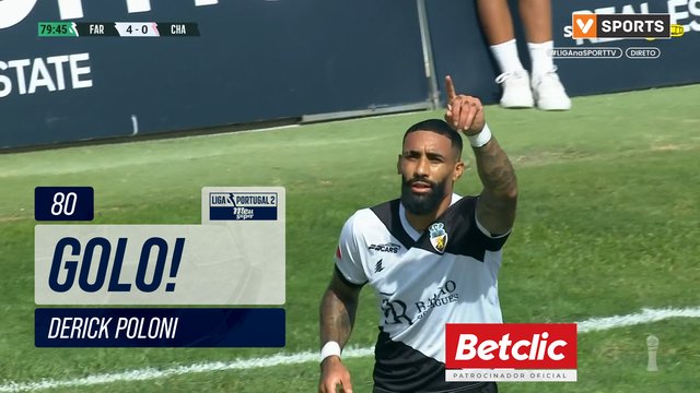 GOLO! SC Farense, Derick Poloni aos 80', SC Farense 4-0 GD Chaves