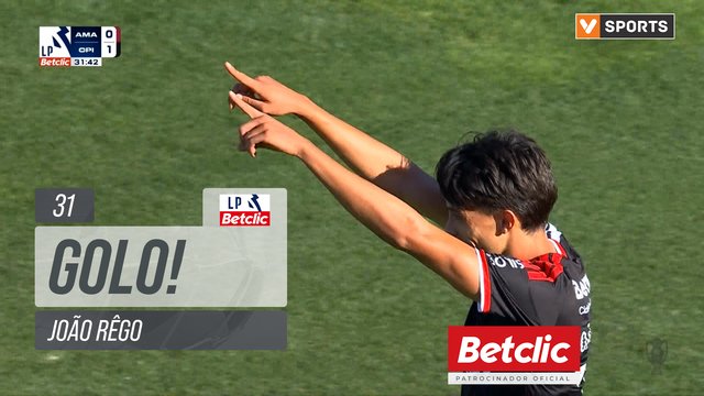 Golo de João Rego aos 31′ — Estrela Amadora 0-1 Casa Pia AC