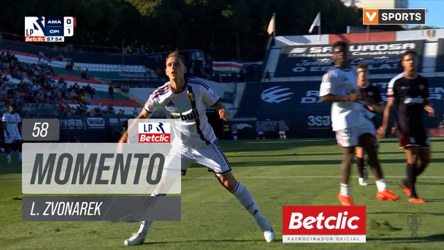 Lance de L. Zvonarek aos 58′ — Estrela Amadora 0-2 Casa Pia