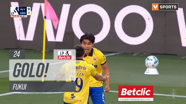 Golo de Taichi Fukui aos 24′ — FC Alverca 0-1 FC Arouca