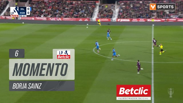Lance de Borja Sainz aos 6′ — Gil Vicente 0-1 Porto