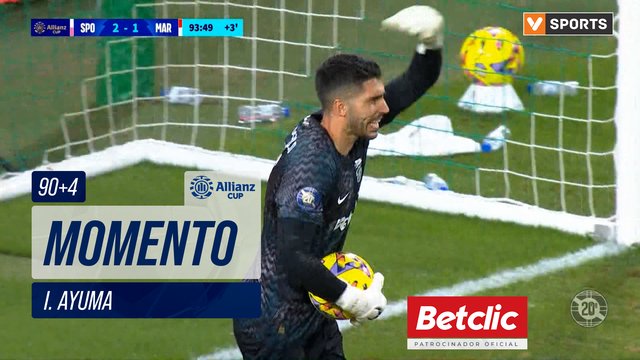 Lance de I. Ayuma aos 90’+4 — Sporting CP 2-1 Marítimo