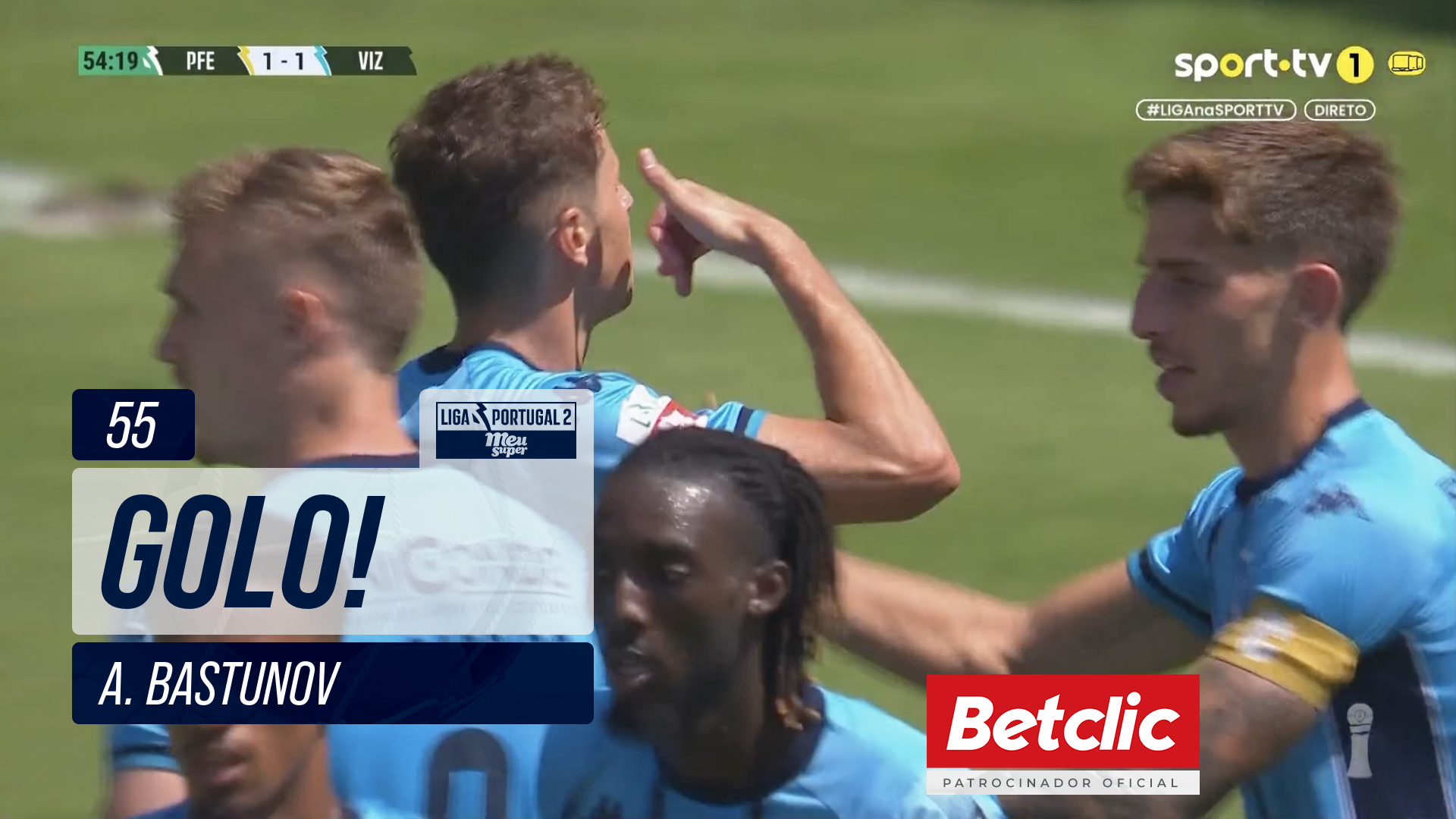 GOLO! Vizela, A. Bastunov aos 55', P. Ferreira 1-1 Vizela