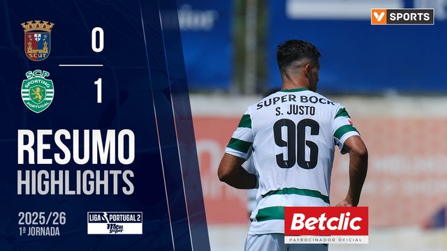 Liga Meu Super (1ª Jornada): Resumo Torreense 0-1 Sporting CP B