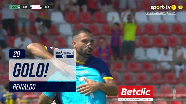 GOLO! Chaves, Reinaldo aos 20', Chaves 1-1 Benfica B