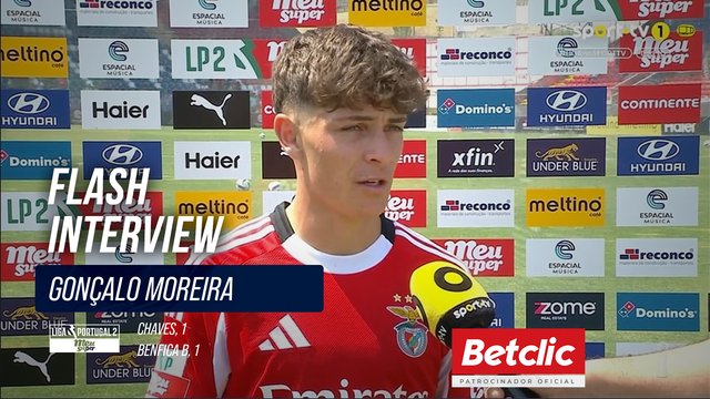 Flash Interview Gonçalo Moreira (Benfica B)