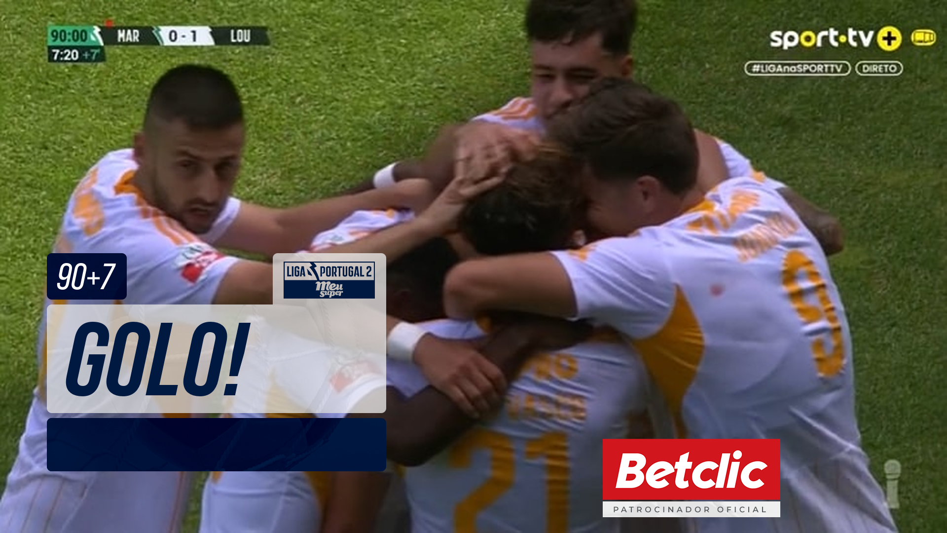 GOLO! Lourosa FC, João Vasco aos 90'+7', Marítimo 0-1 Lourosa FC