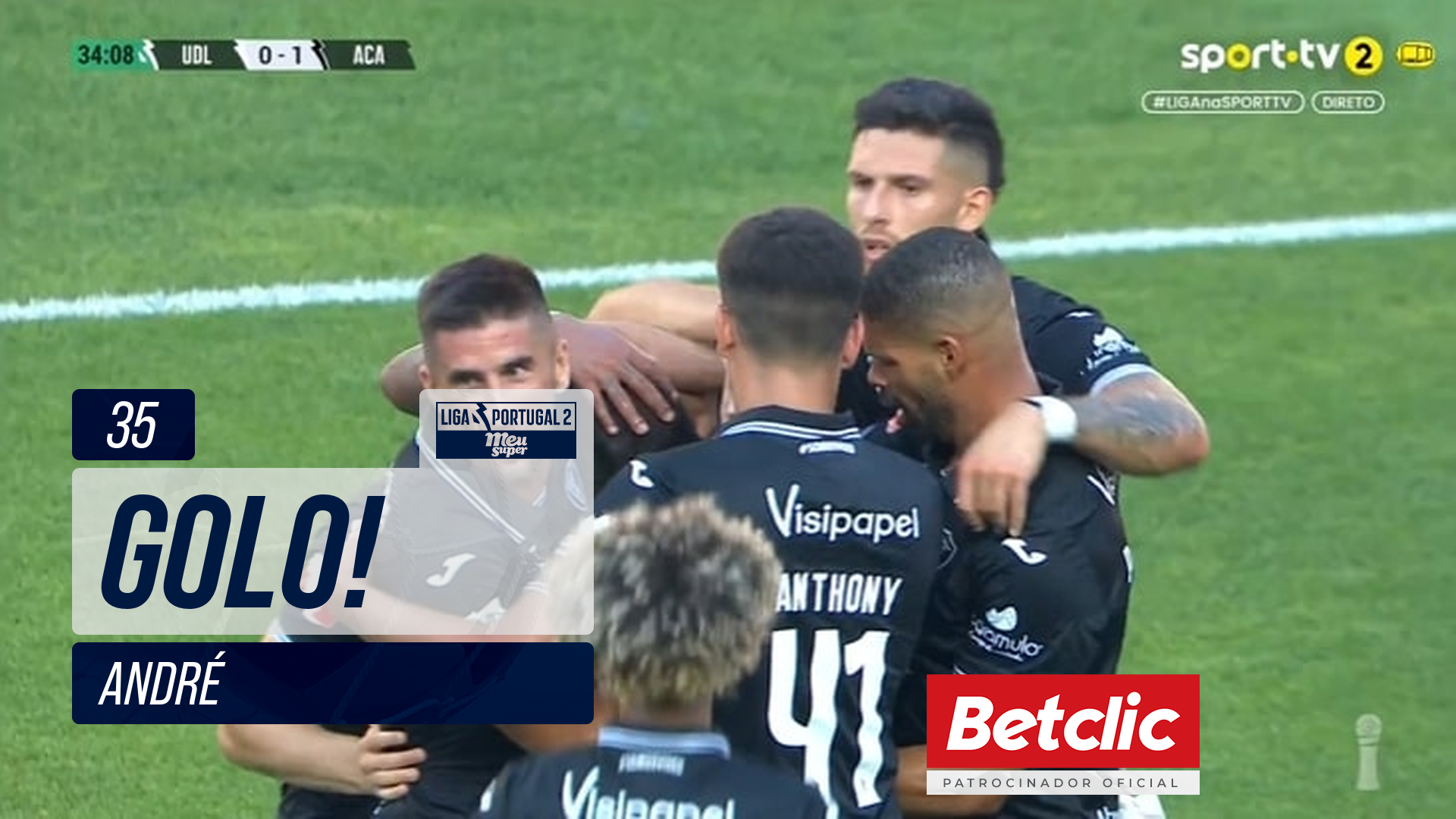 GOLO! Académico, André aos 35', U. Leiria 0-1 Académico