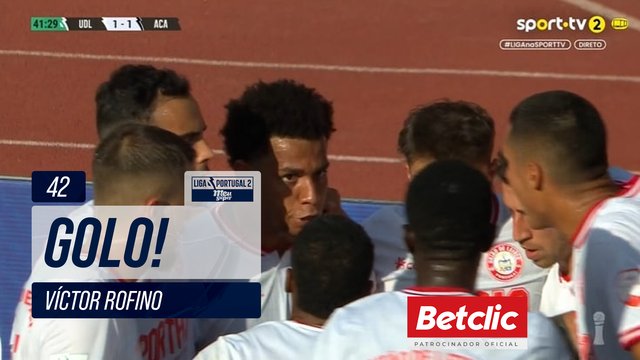 GOLO! U. Leiria, Víctor Rofino aos 42', U. Leiria 1-1 Académico