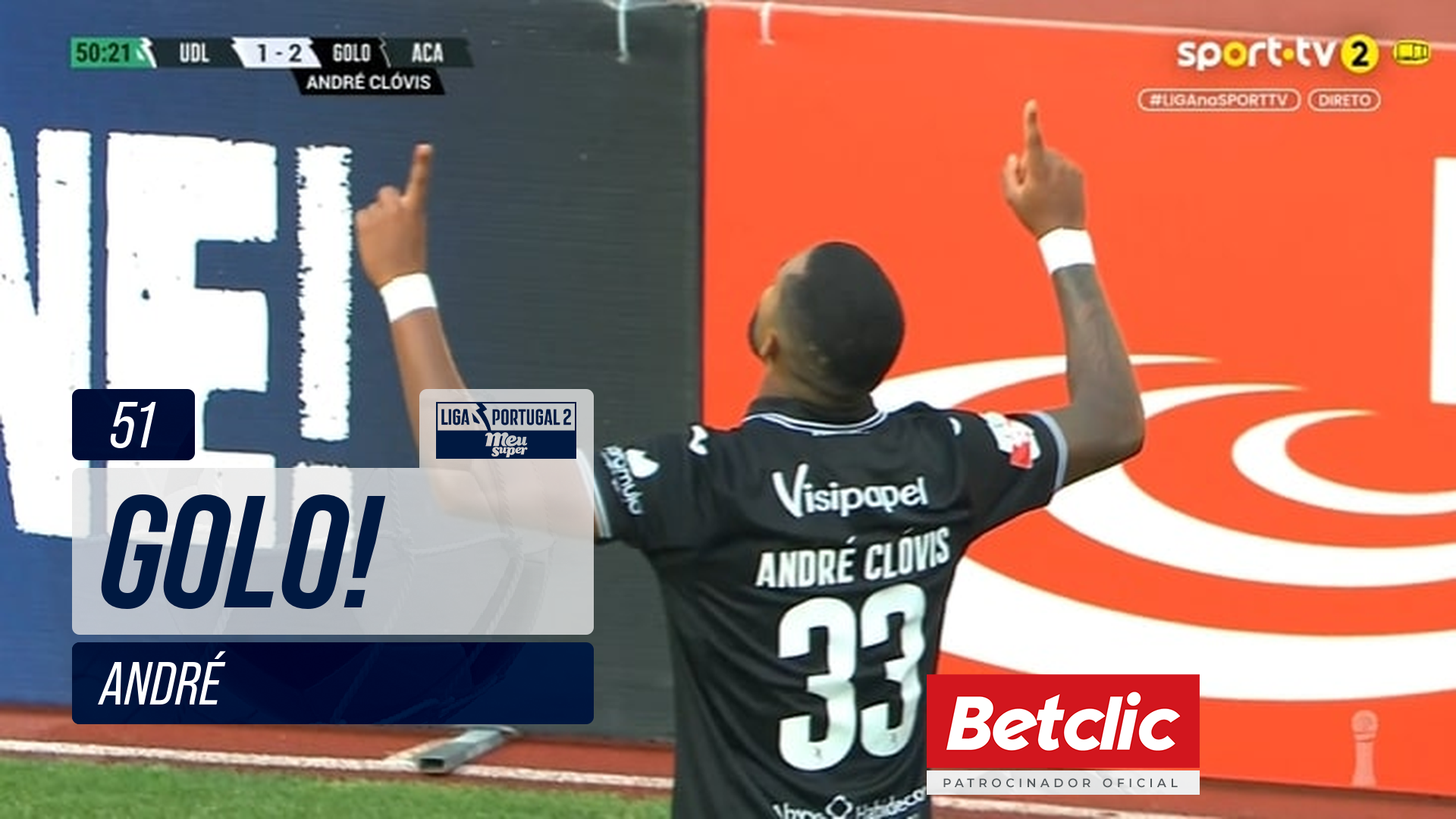 GOLO! Académico, André aos 51', U. Leiria 1-2 Académico