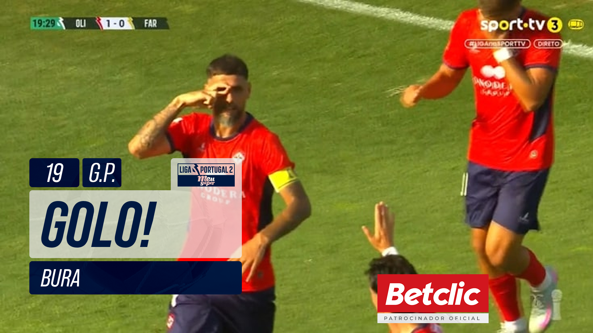 GOLO! Oliveirense, Bura aos 19', Oliveirense 1-0 Farense
