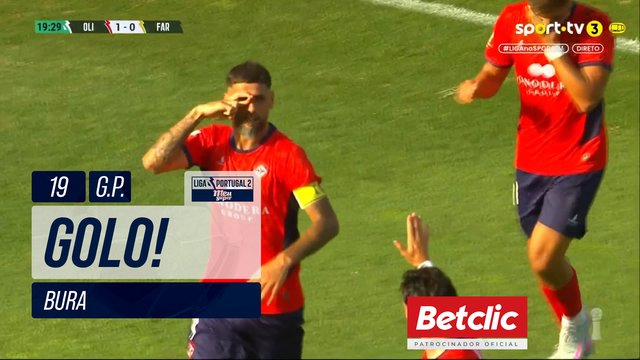 GOLO! Oliveirense, Bura aos 19', Oliveirense 1-0 Farense