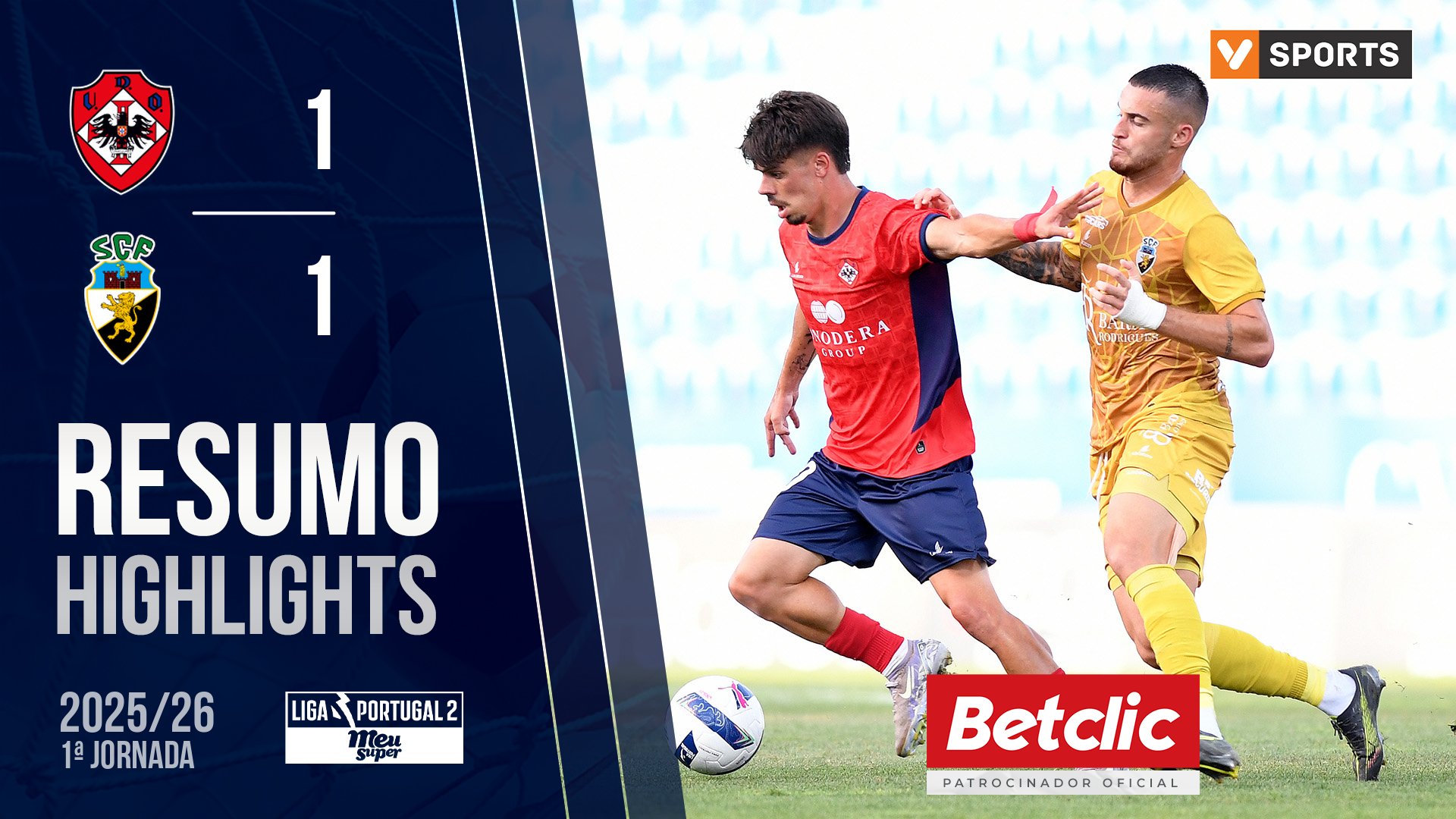 Liga Meu Super (1ª Jornada): Resumo Oliveirense 1-1 Farense