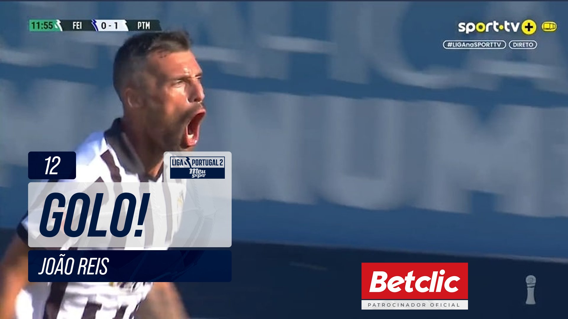 GOLO! Portimonense, João Reis aos 12', Feirense 0-1 Portimonense