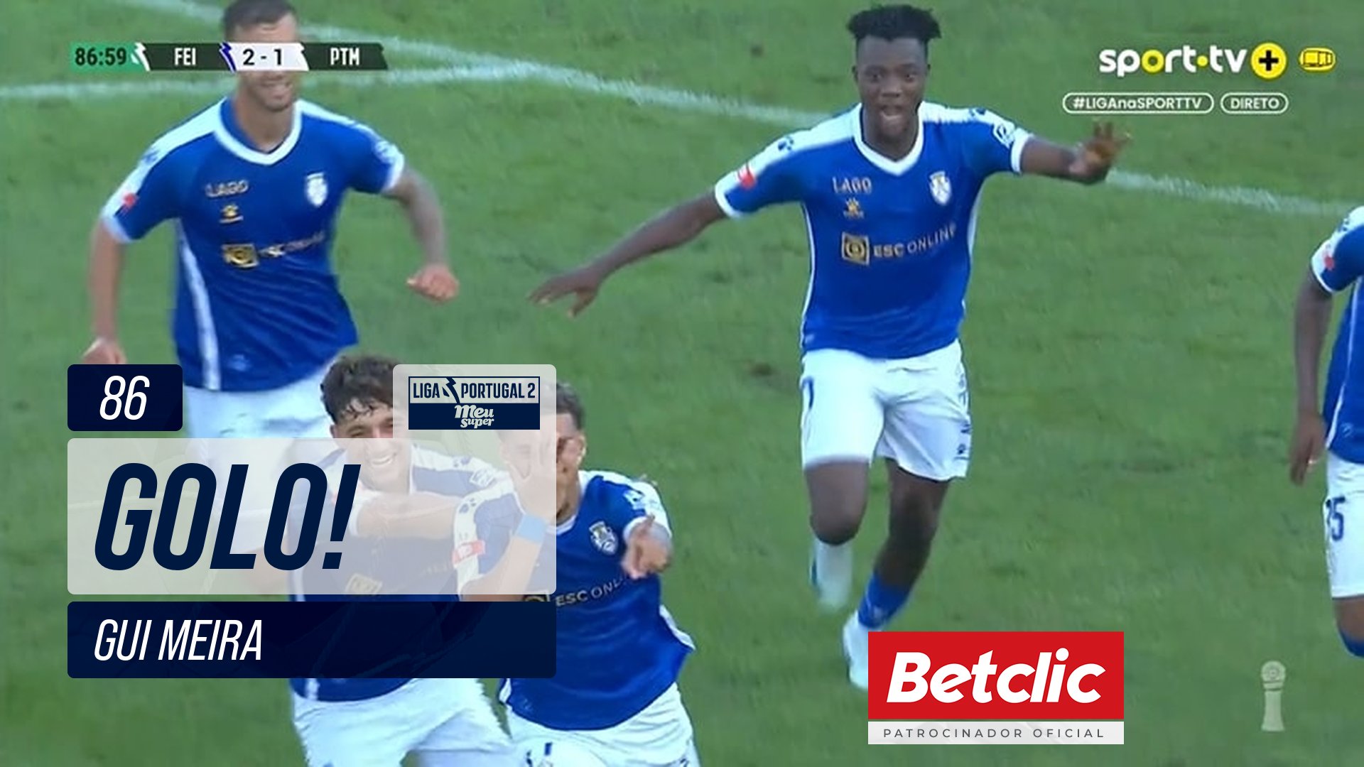 GOLO! Feirense, Gui Meira aos 86', Feirense 2-1 Portimonense