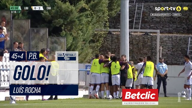 GOLO! Chaves, Luís Rocha (p.b.) aos 45'+4', Lourosa FC 0-2 Chaves