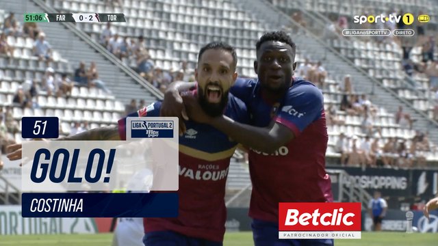 GOLO! Torreense, Costinha aos 51', Farense 0-2 Torreense