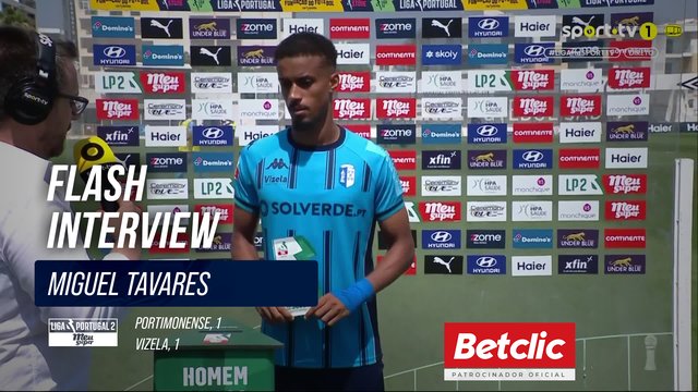 Flash Interview Miguel Tavares (Vizela)