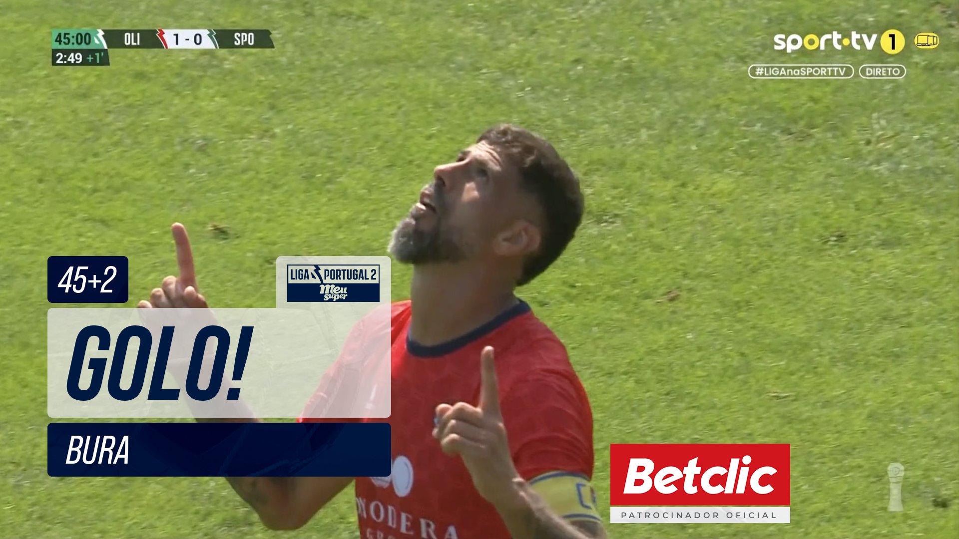 GOLO! Oliveirense, Bura aos 45'+2', Oliveirense 1-0 Sporting CP B