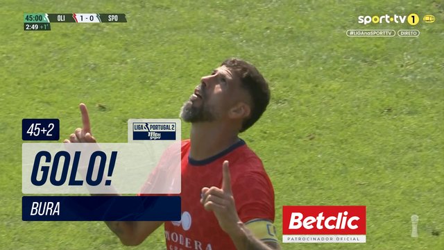 GOLO! Oliveirense, Bura aos 45'+2', Oliveirense 1-0 Sporting CP B