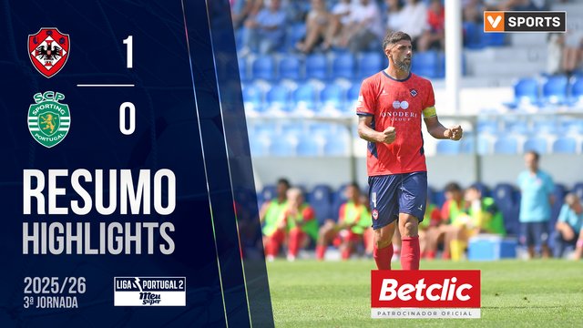 Liga Meu Super (3ª Jornada): Resumo Oliveirense 1-0 Sporting CP B