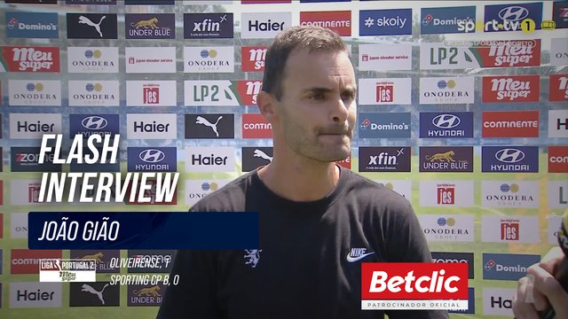 Flash Interview João Gião (Sporting CP B)