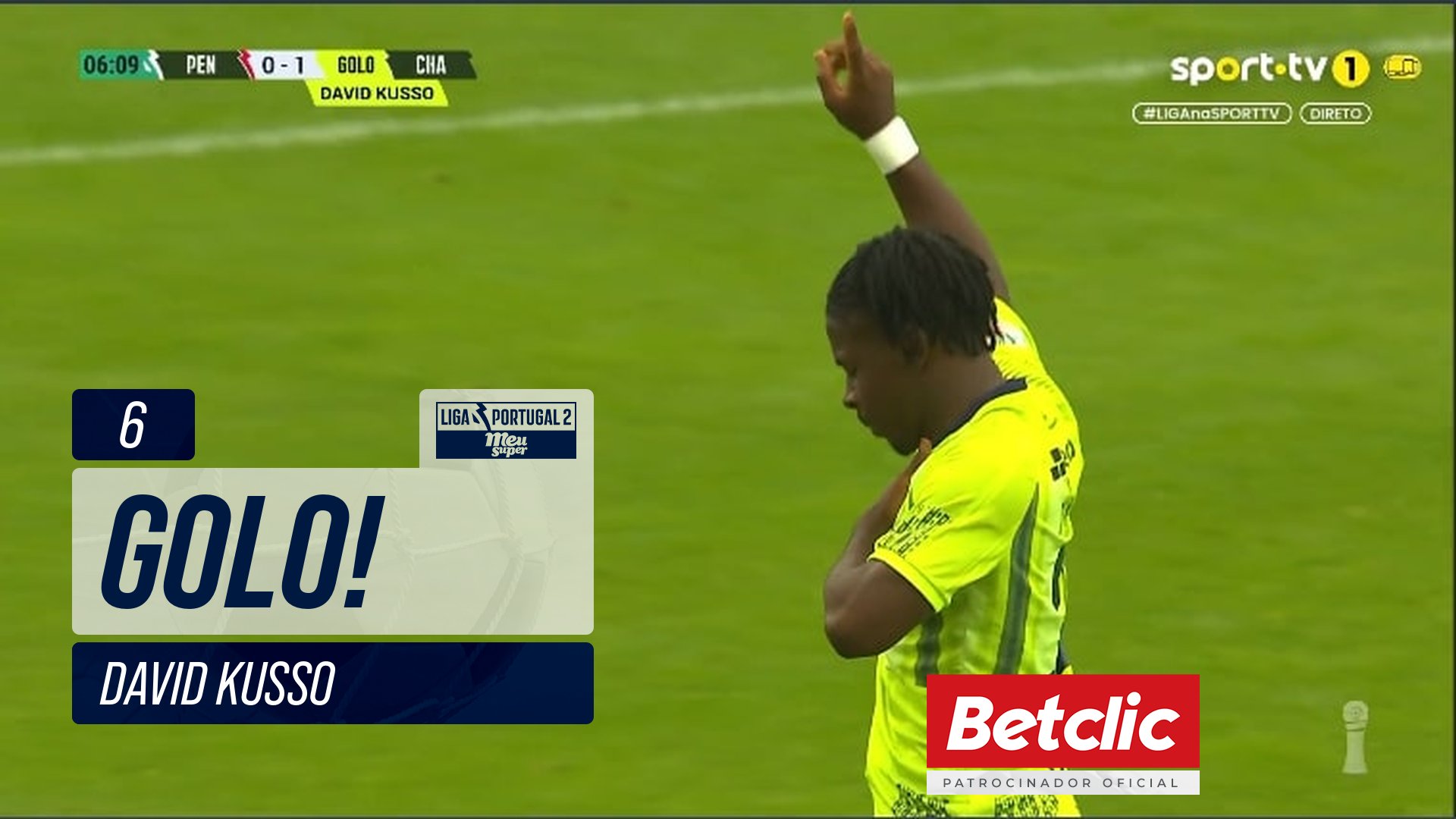 GOLO! Chaves, David Kusso aos 6', Penafiel 0-1 Chaves