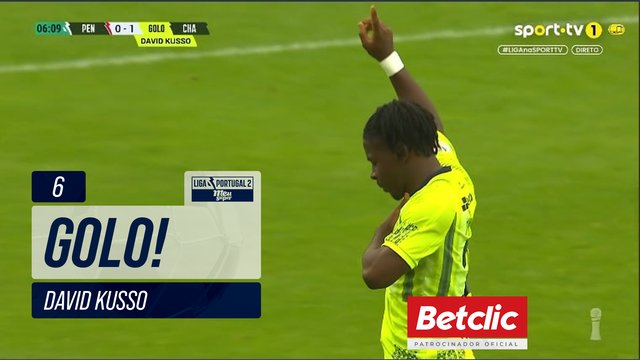 GOLO! Chaves, David Kusso aos 6', Penafiel 0-1 Chaves