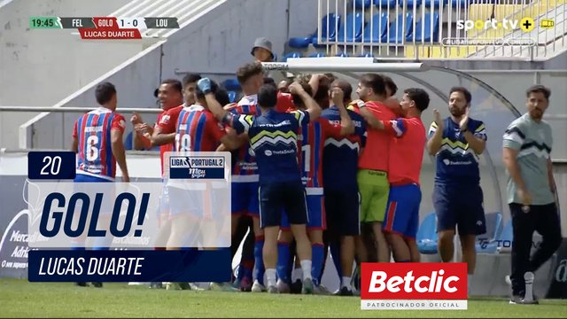 GOLO! Felgueiras, Lucas Duarte aos 20', Felgueiras 1-0 Lourosa FC