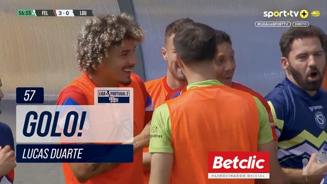 GOLO! Felgueiras, Lucas Duarte aos 57', Felgueiras 3-0 Lourosa FC