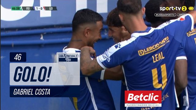 GOLO! Feirense, Gabriel Costa aos 46', Feirense 1-0 Leixões
