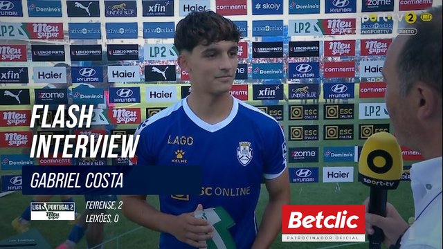 Flash Interview Gabriel Costa (Feirense)