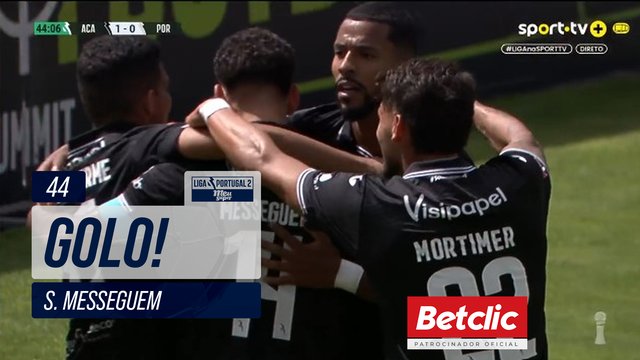 GOLO! Académico, S. Messeguem aos 44', Académico 1-0 FC Porto B