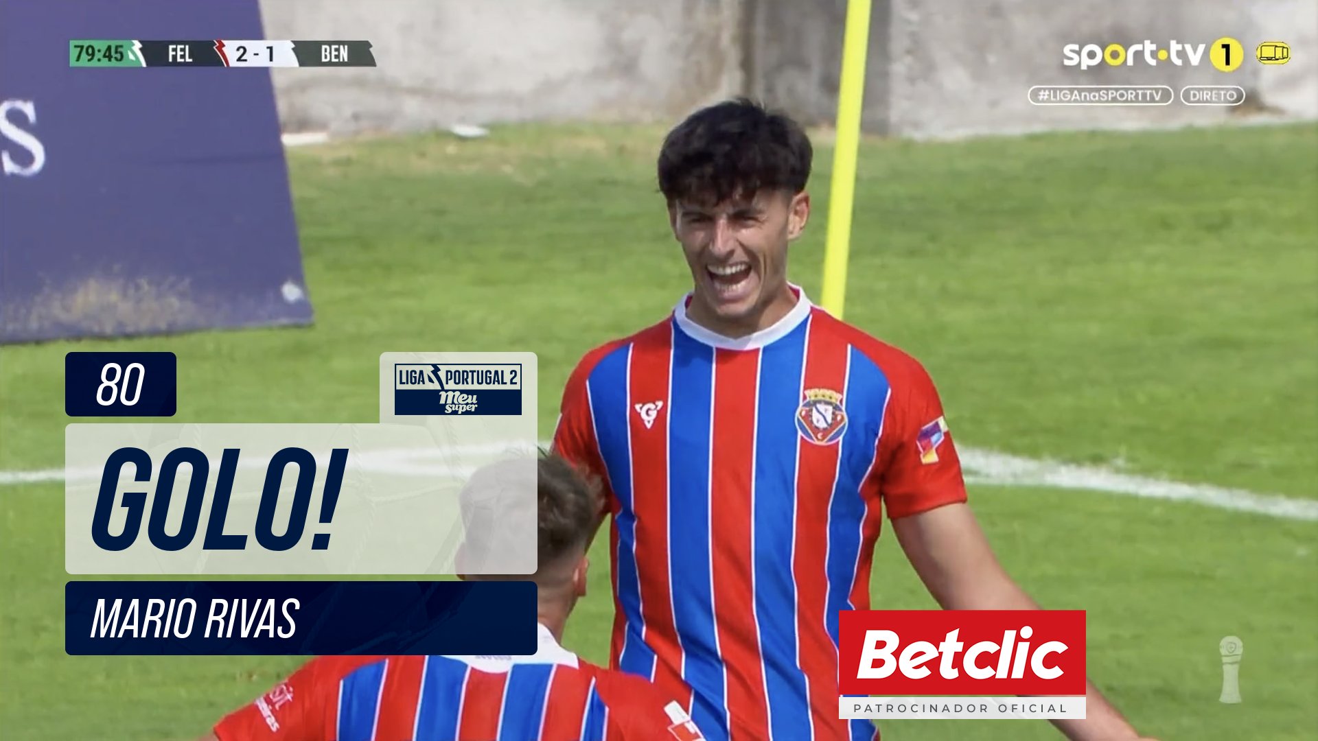 GOLO! Felgueiras, Mario Rivas aos 80', Felgueiras 2-1 Benfica B