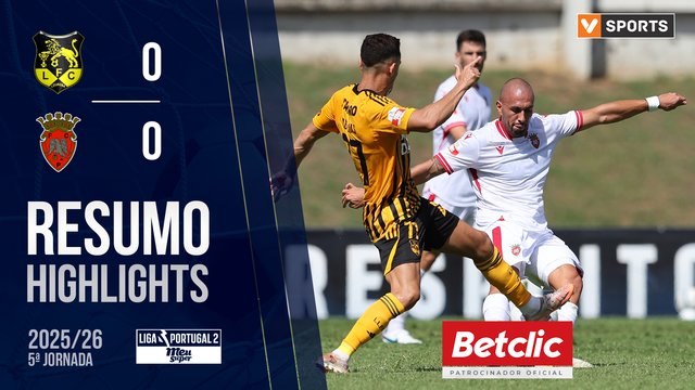 Liga Meu Super (5ª Jornada): Resumo Lourosa FC 0-0 Penafiel