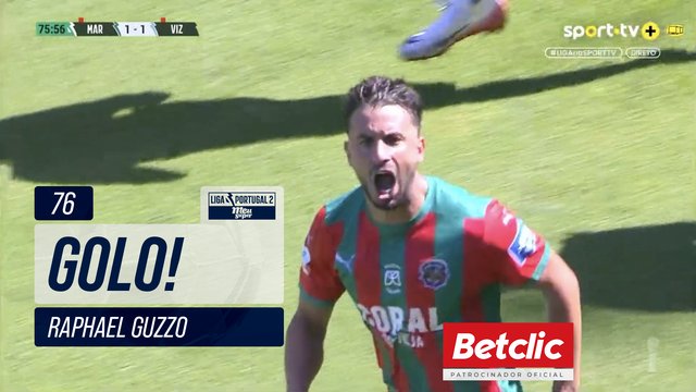 GOLO! Marítimo, Raphael Guzzo aos 76', Marítimo 1-1 Vizela