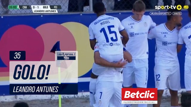 GOLO! Feirense, Leandro Antunes aos 35', Chaves 0-1 Feirense