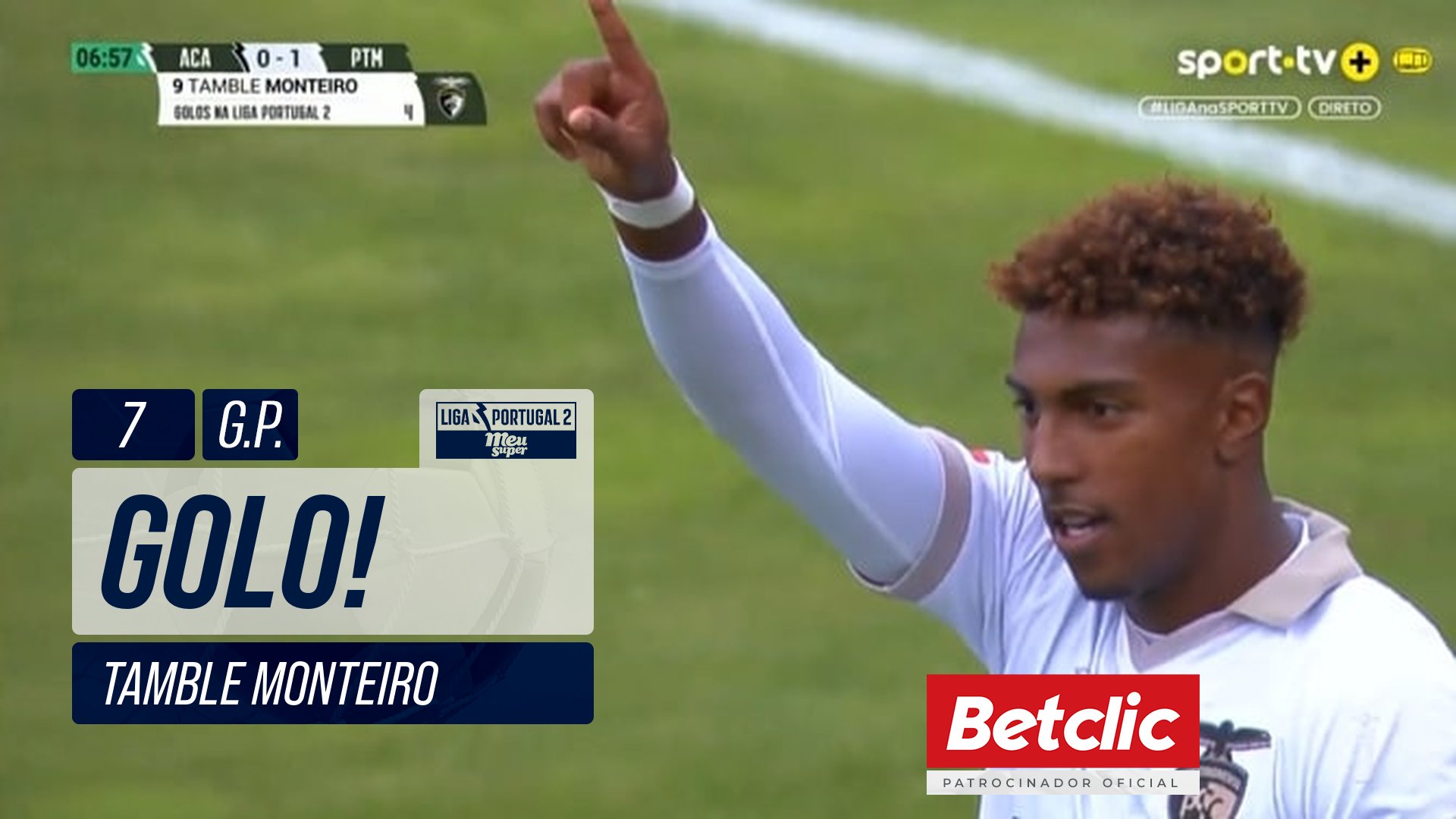 GOLO! Portimonense, Tamble Monteiro aos 7', Académico 0-1 Portimonense