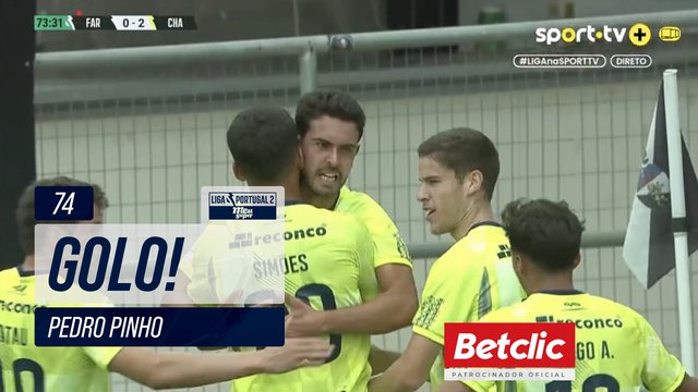 GOLO! Chaves, Pedro Pinho aos 74', Farense 0-2 Chaves