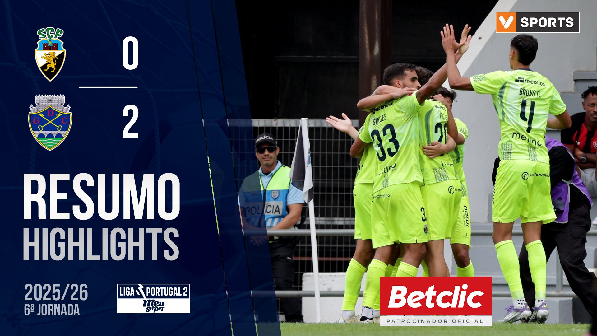 Liga Meu Super (6ª Jornada): Resumo Farense 0-2 Chaves