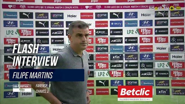 Flash Interview Filipe Martins (Chaves)