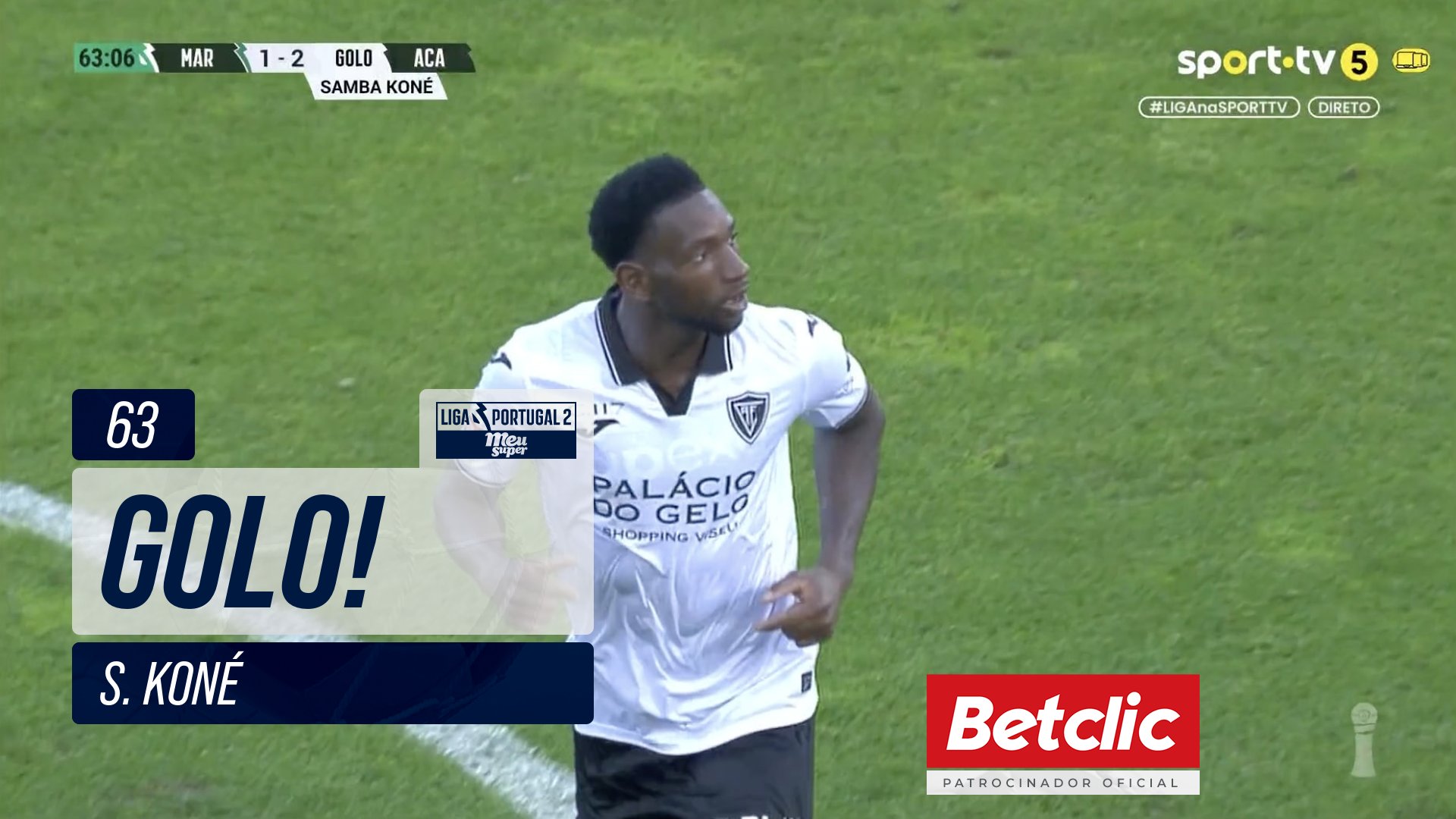 GOLO! Académico, S. Koné aos 63', Marítimo 1-2 Académico