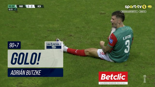 GOLO! Marítimo, Adrián Butzke aos 90'+7', Marítimo 2-2 Académico