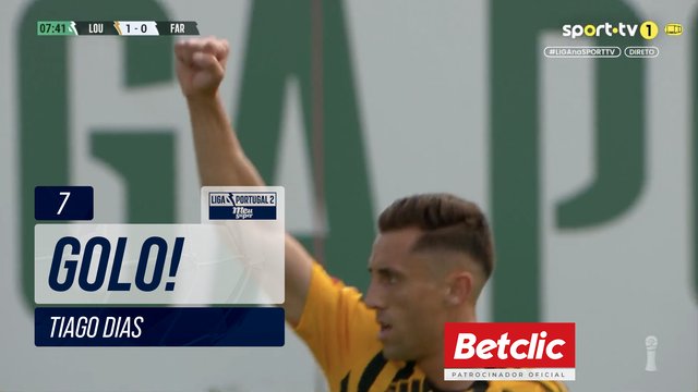 GOLO! Lourosa FC, Tiago Dias aos 7', Lourosa FC 1-0 Farense