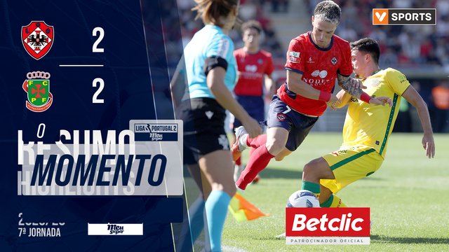 Liga Meu Super (7ª Jornada): Resumo Oliveirense 2-2 P. Ferreira
