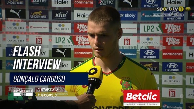 Flash Interview Gonçalo Cardoso (Paços de Ferreira)