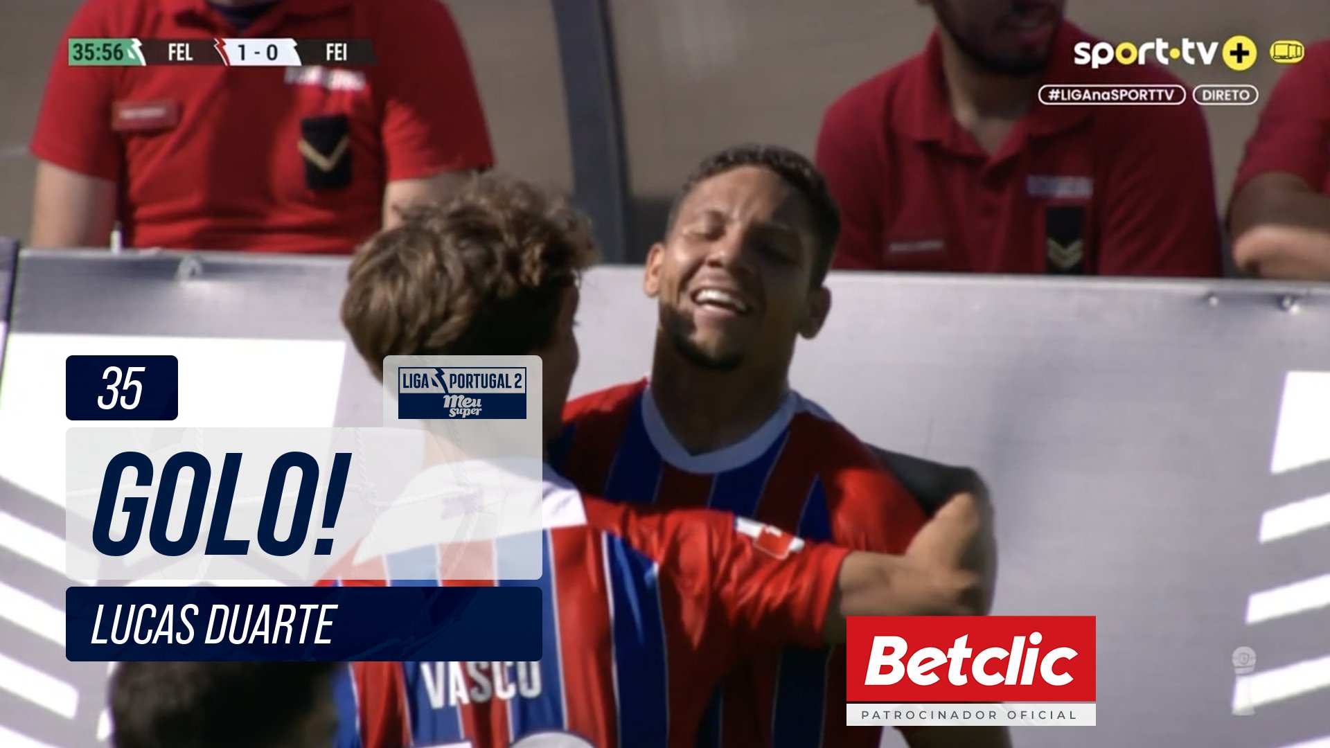 GOLO! Felgueiras, Lucas Duarte aos 35', Felgueiras 1-0 Feirense