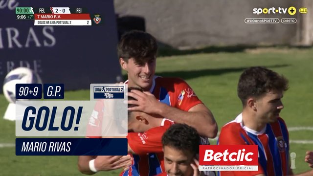 GOLO! Felgueiras, Mario Rivas aos 90'+9', Felgueiras 2-0 Feirense