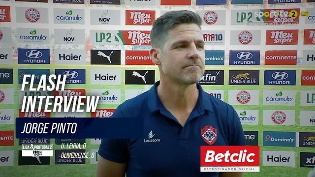 Flash Interview Jorge Pinto (Oliveirense)
