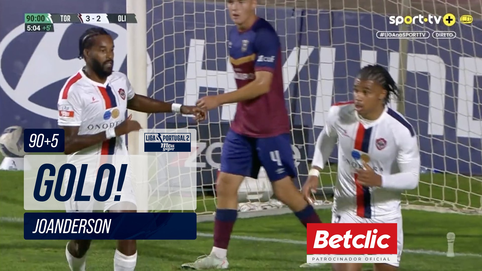 GOLO! Oliveirense, Joanderson aos 90'+5', Torreense 3-2 Oliveirense